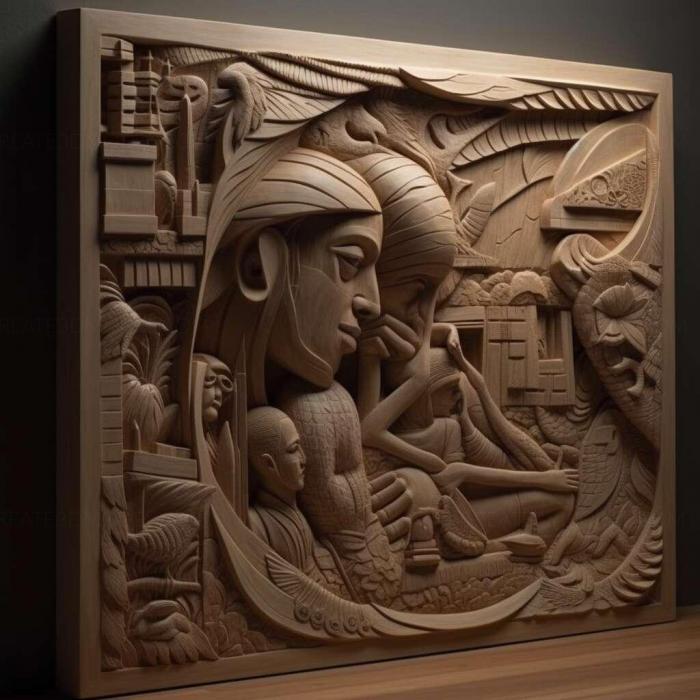 نموذج ثلاثي الأبعاد لآلة CNC 3D Art 